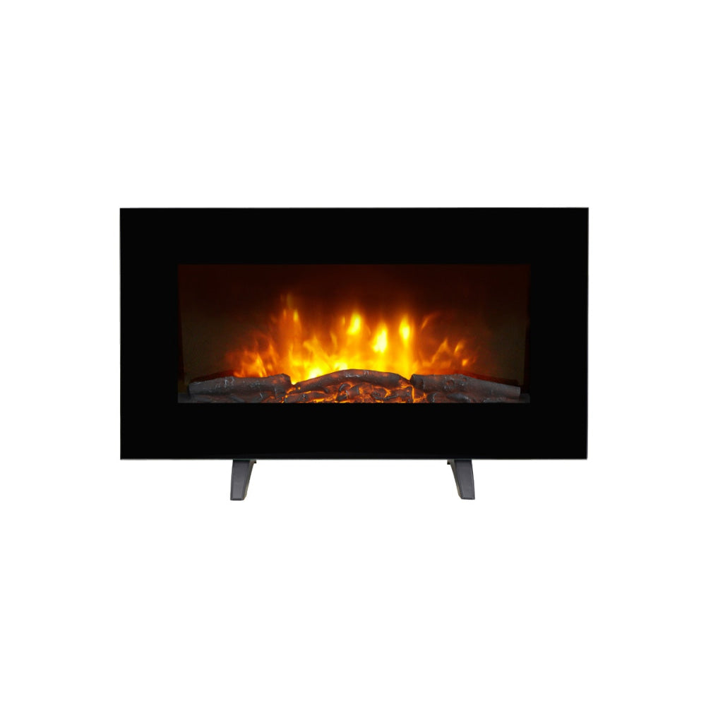 SmarterHome™ 2kW Electric Fireplace Heater with Log Effect Heaters Fast shipping On sale