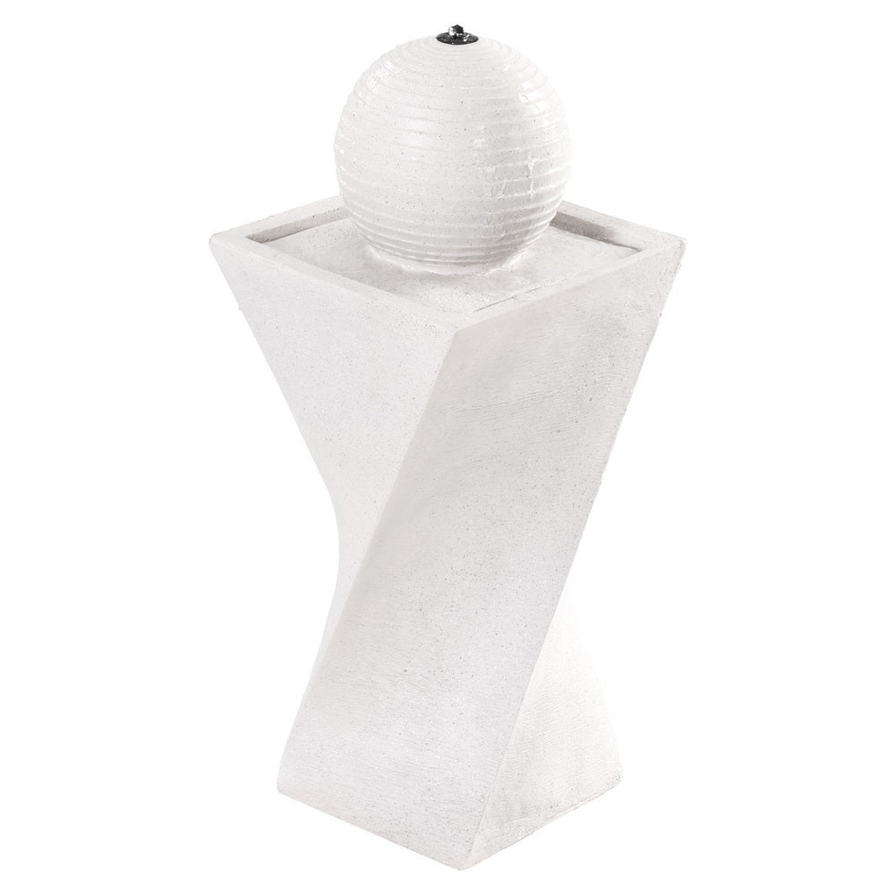 Solar Fountain Water Feature Bird Bath Outdoor Garden LED Lights Ball 85CM Decor Fast shipping On sale