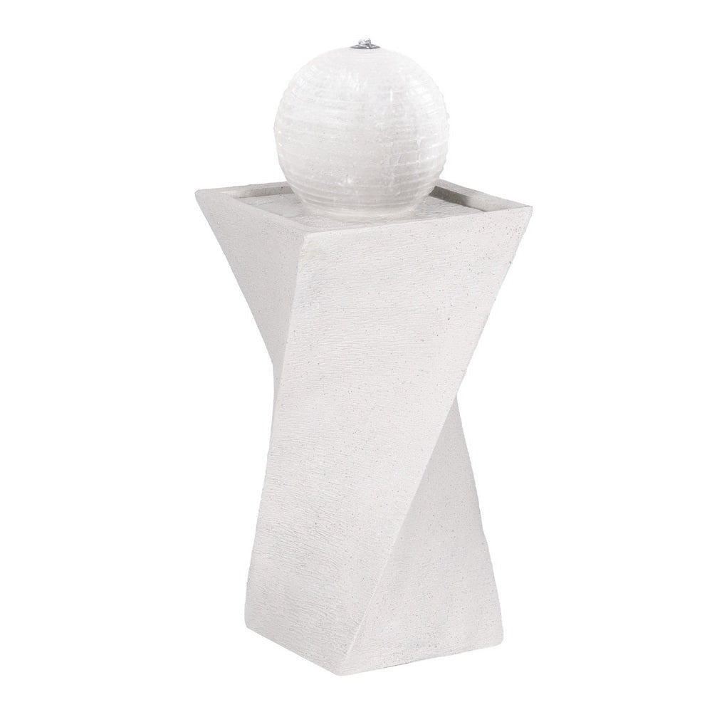 Solar Fountain Water Feature Bird Bath Outdoor Garden LED Lights Ball 85CM Decor Fast shipping On sale