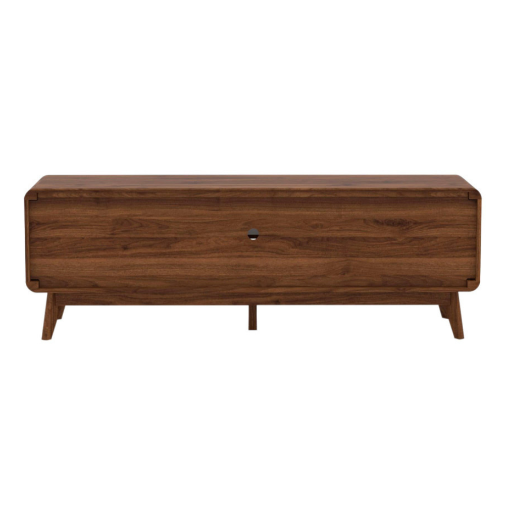 Somi Lowline TV Stand Entertainment Unit 160cm W/ 2-Doors Walnut Fast shipping On sale