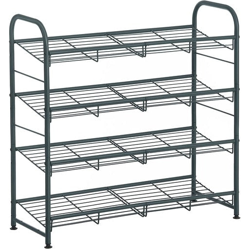 Songmics 4-Tier Shoe Rack Storage 16 Pairs Organizer - Gray Cabinet Fast shipping On sale