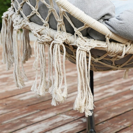 Songmics Hammock Hanging Chair with Cushion - Gray Outdoor Furniture Fast shipping On sale