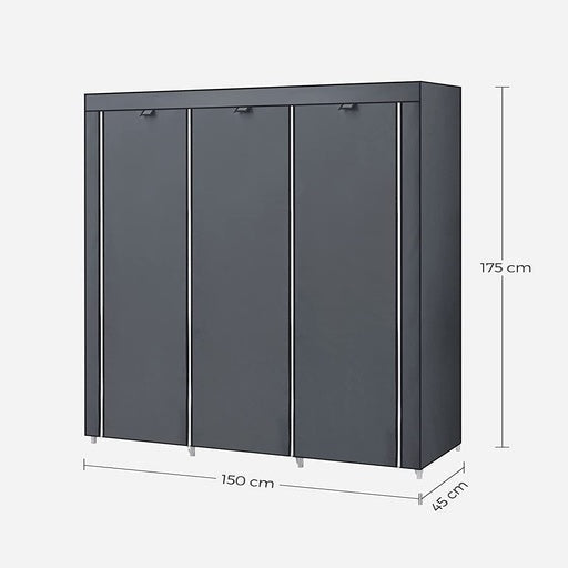 Songmics Clothes Storage Organizer Wardrobe Bedroom Cupboard - Gray Fast shipping On sale