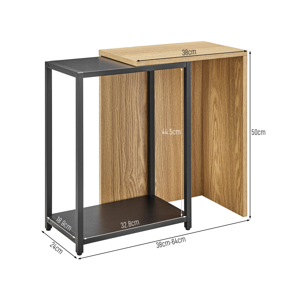 Momentous Living - Soren Modern Extendable Side End Lamp Table Oak ...