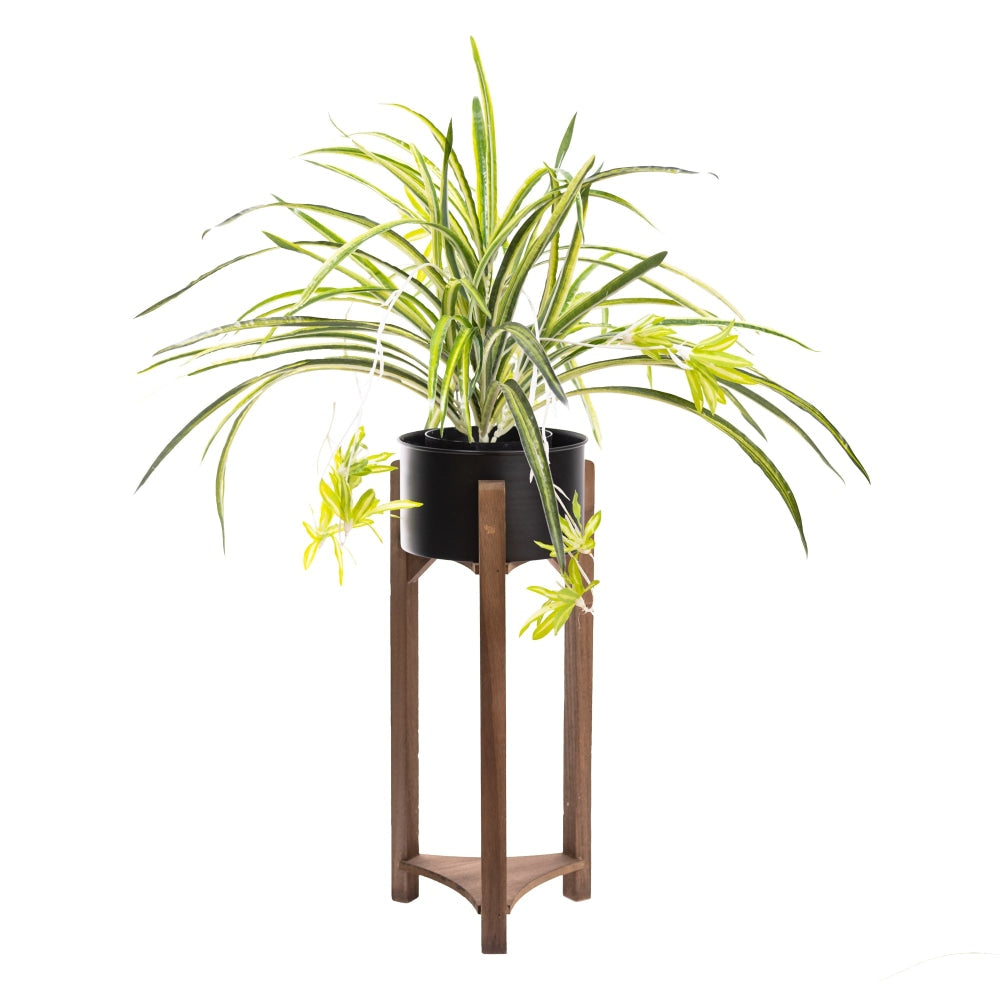 Spider Plant Artificial Faux Decorative With Planter Green Fast shipping On sale