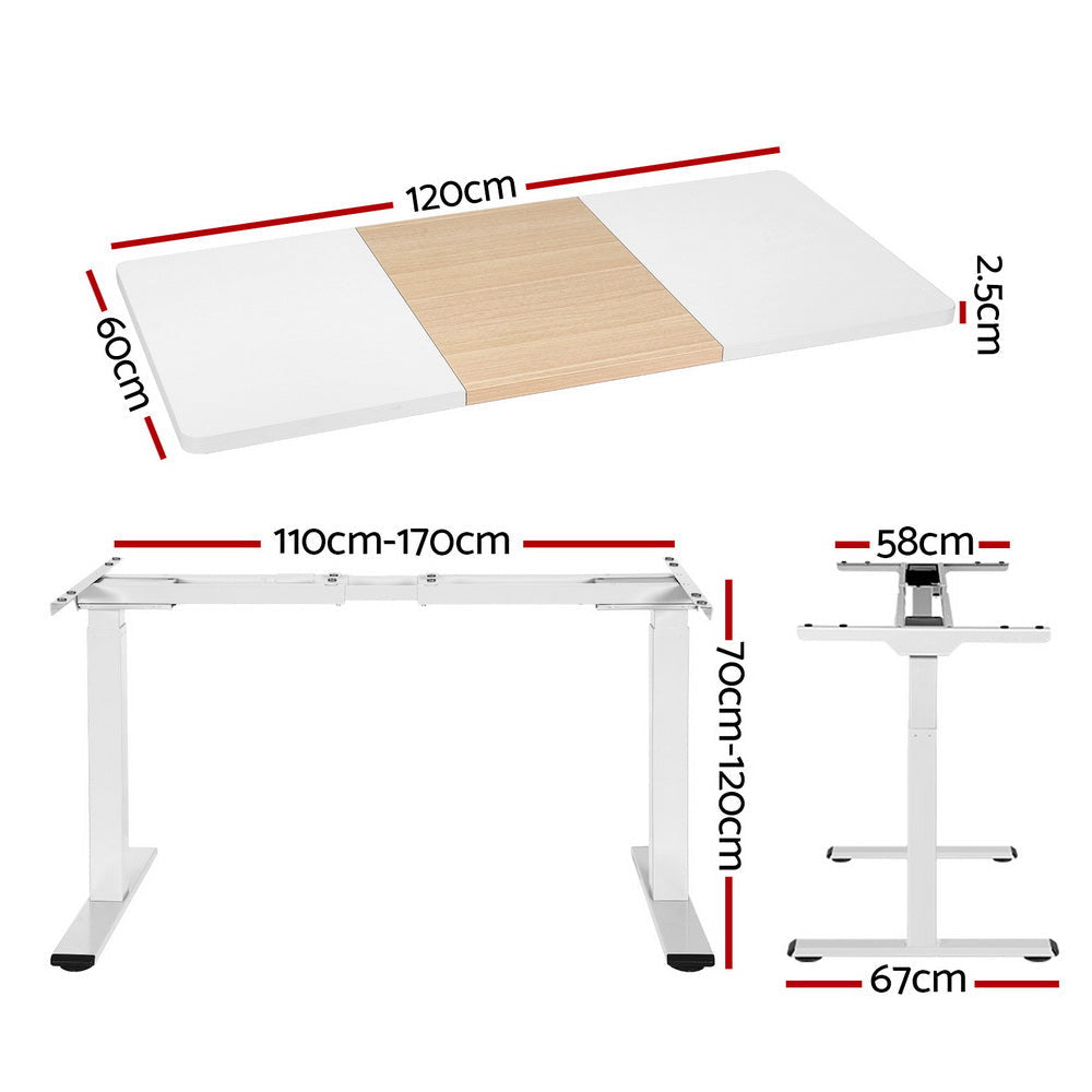 Standing Desk Motorised Dual Motor 120CM Office Fast shipping On sale