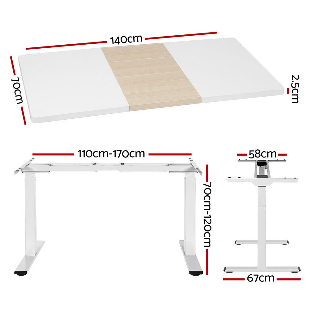 Standing Desk Motorised Dual Motor 140CM Office Fast shipping On sale