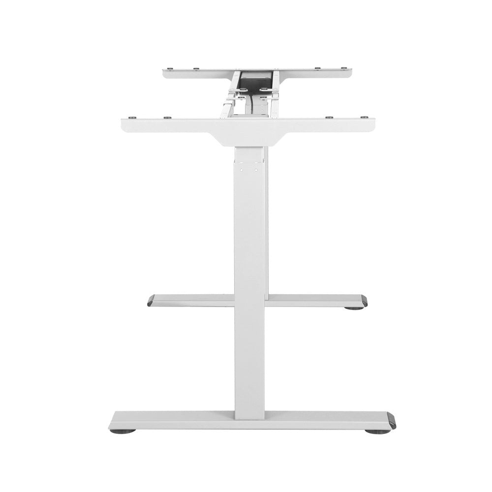 Standing Desk Sit Stand Motorised Adjustable Frame Only White Dual Motor Office Fast shipping On sale