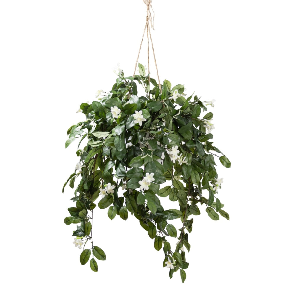 Stephanotis 100cm Artificial Faux Plant Decorative In Hanging Pot Green Fast shipping On sale