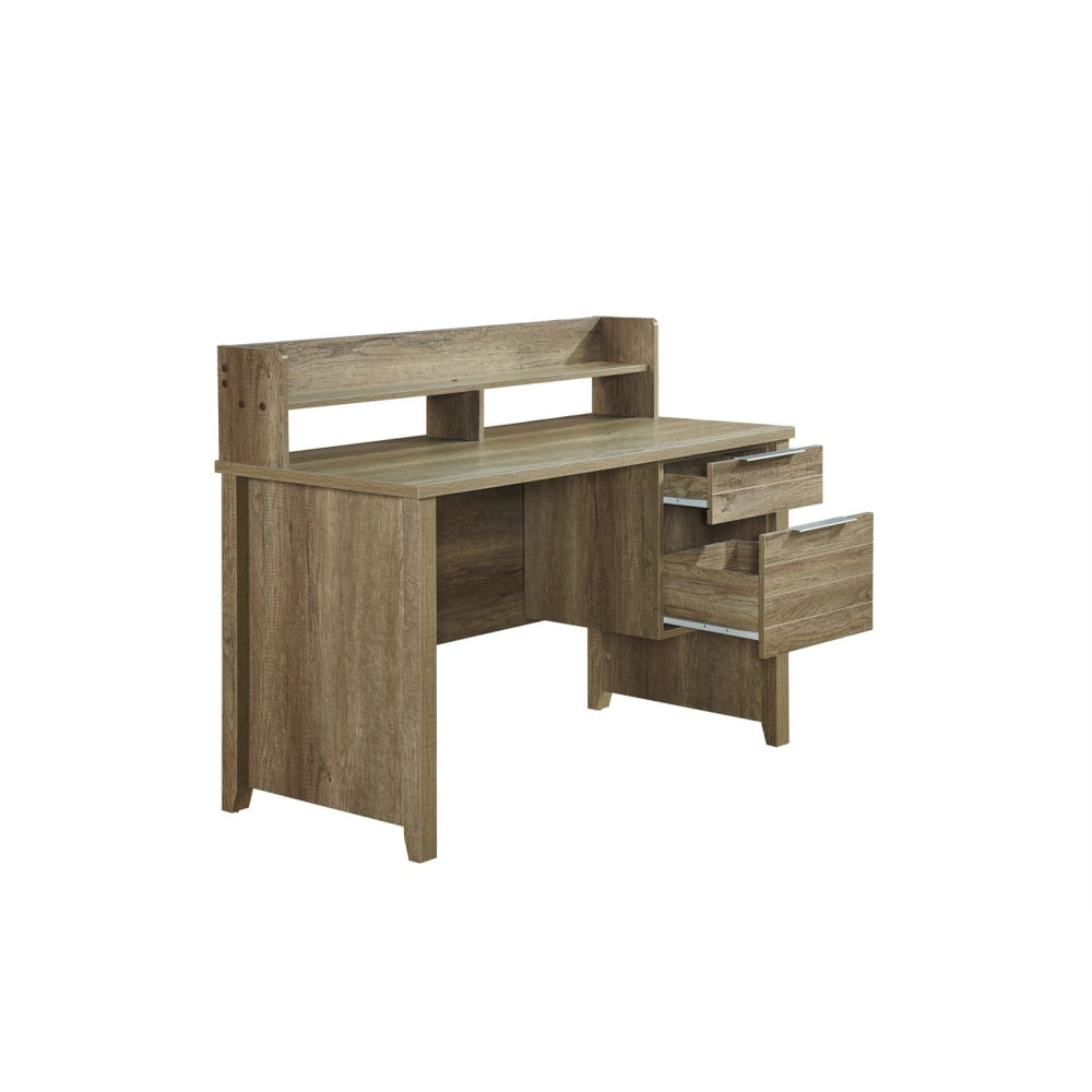 Momentous Living - Study Desk with 2 Drawers Natural Wood like MDF ...
