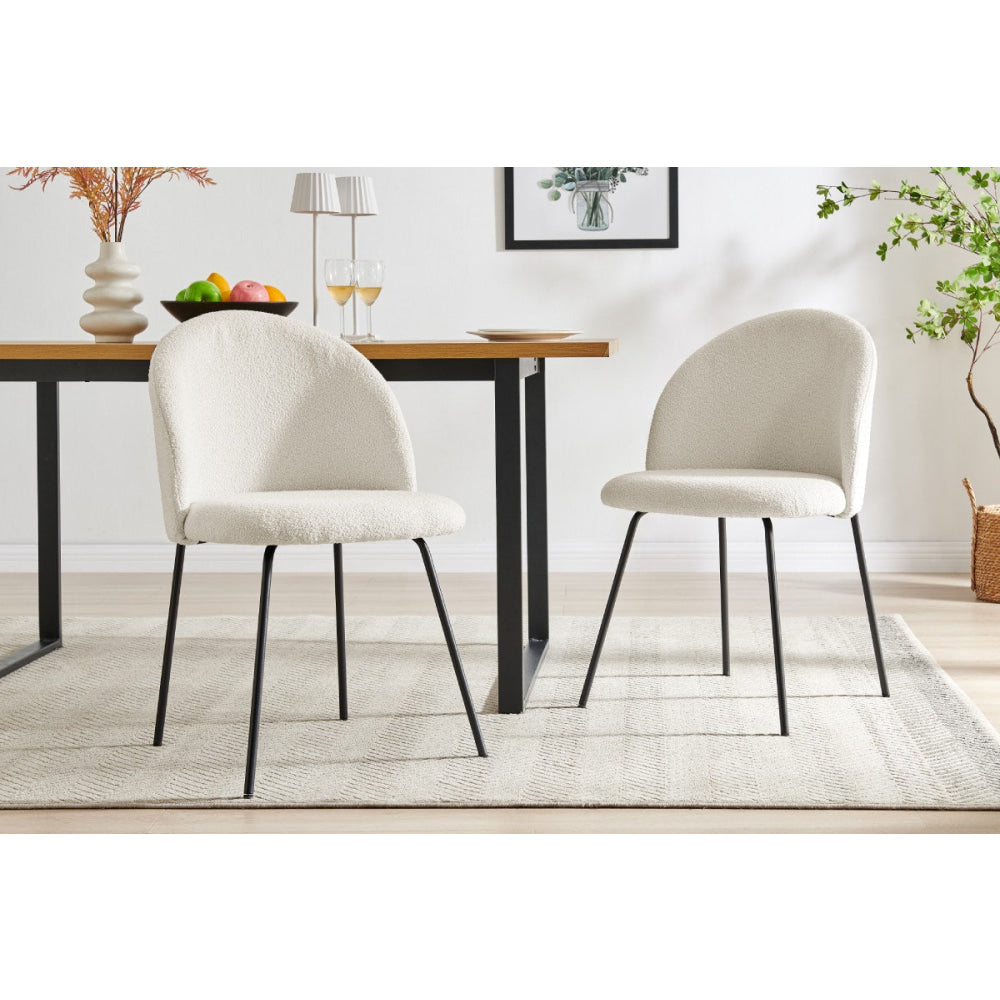 Subiaco Set of 2 Velvet Kitchen Dining Chairs Chair Fast shipping On sale