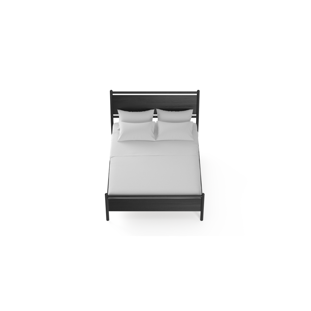 Suki Wooden Bed Frame Black Oak Queen Fast shipping On sale