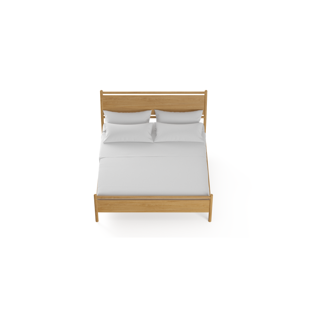Suki Wooden Bed Frame Natural Oak King Fast shipping On sale