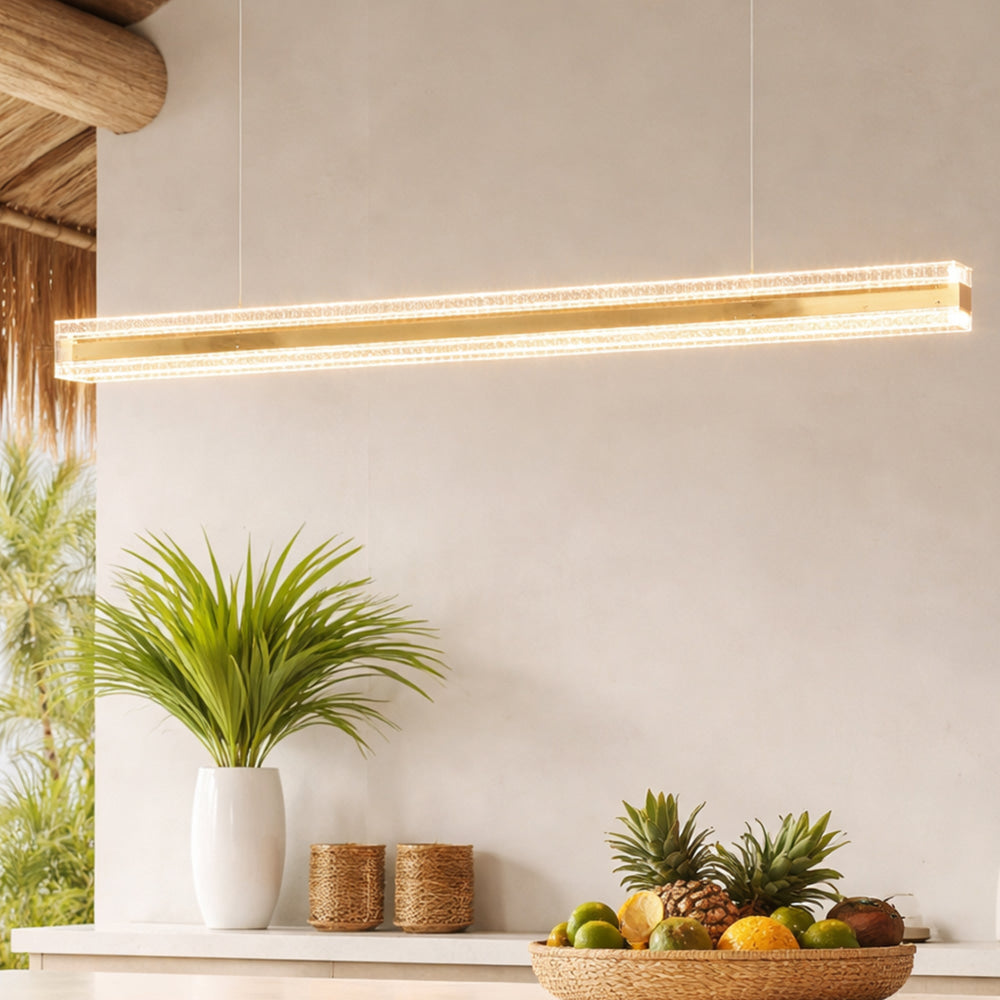 Momentous Living - Summit Inbuilt LED CCT Linear Pendant Lamp Light ...