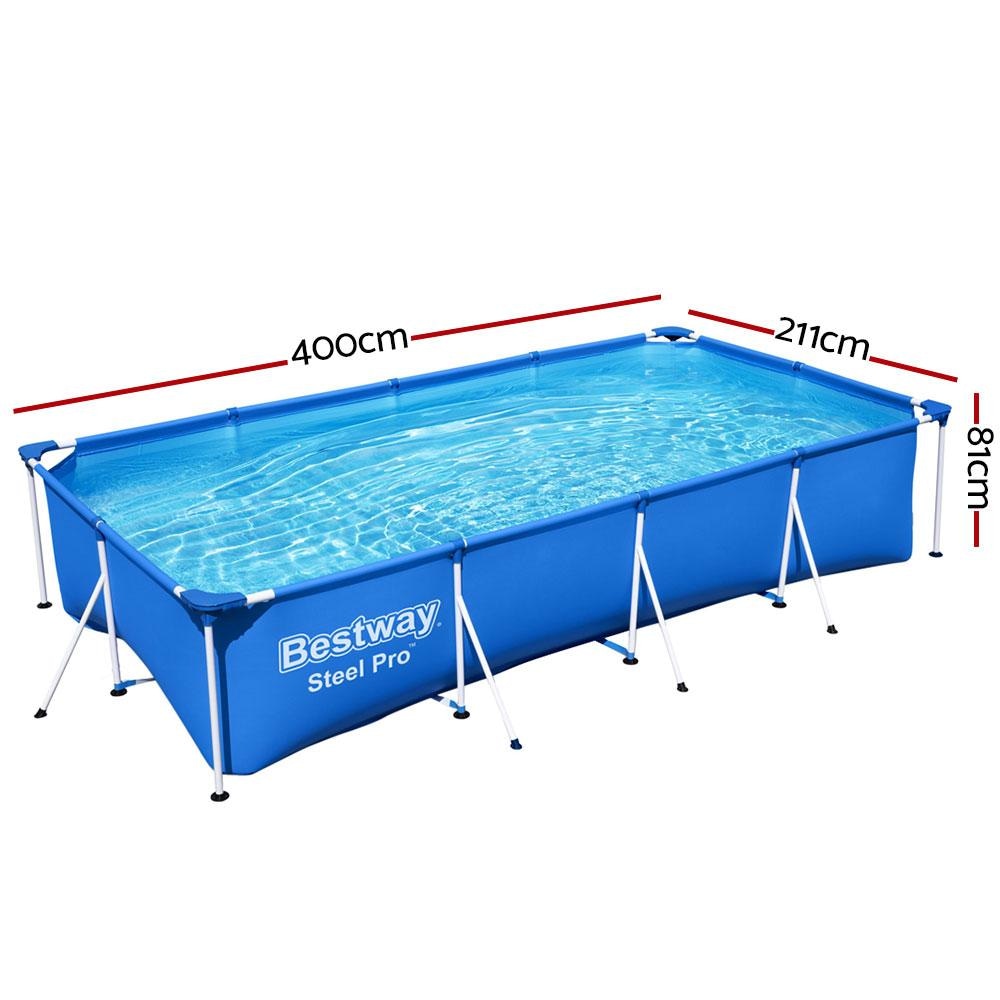 Swimming Pool Above Ground Heavy Duty Steel Pro™ Frame Pools 4M & Spa Fast shipping On sale