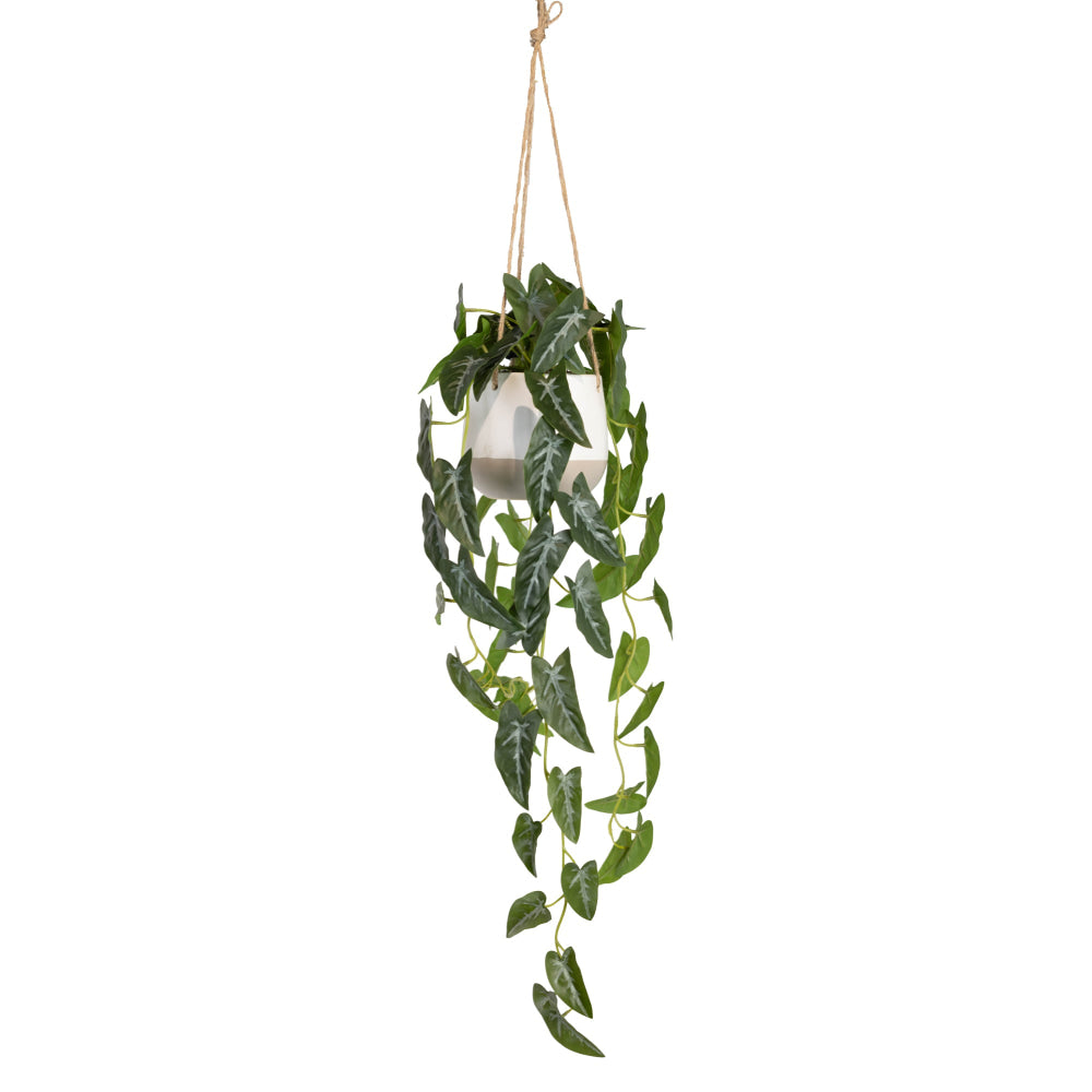 Syngonium 105cm Artificial Plant Flower Arrangement Decorative In Hanging Planter Fast shipping On sale