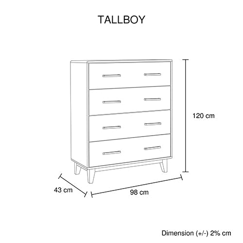 Tallboy Rustic Timber Chest Of Drawers Fast shipping On sale