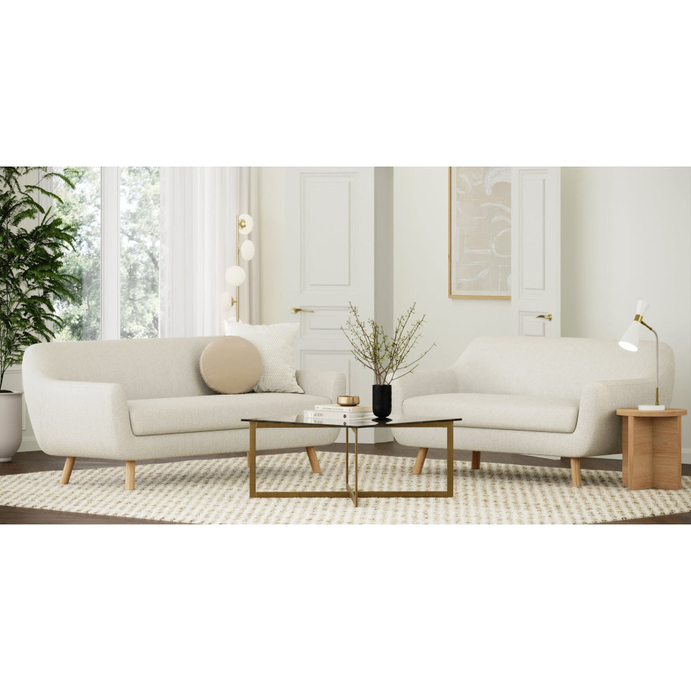 Tate 3 Seater Sofa Light Cream Sofas Fast shipping On sale