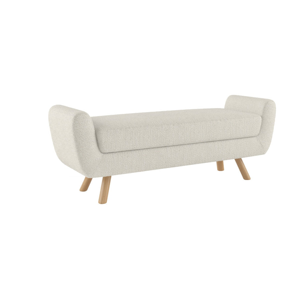 Tate Foot Stool Bench Ottoman Cream Low Fast shipping On sale