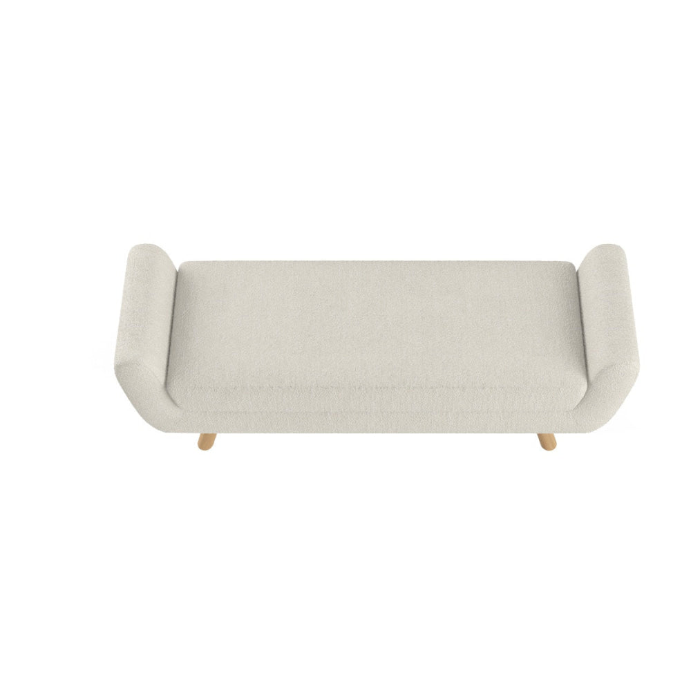 Tate Foot Stool Bench Ottoman Cream Low Fast shipping On sale
