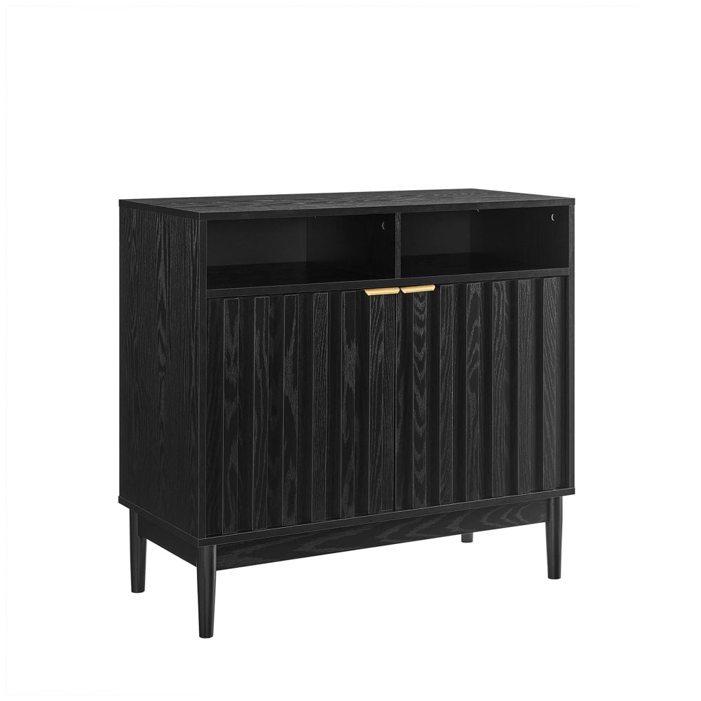 Tenjin Wooden 2-Door Sideboard Buffet Unit Storage Cabinet Black & Fast shipping On sale