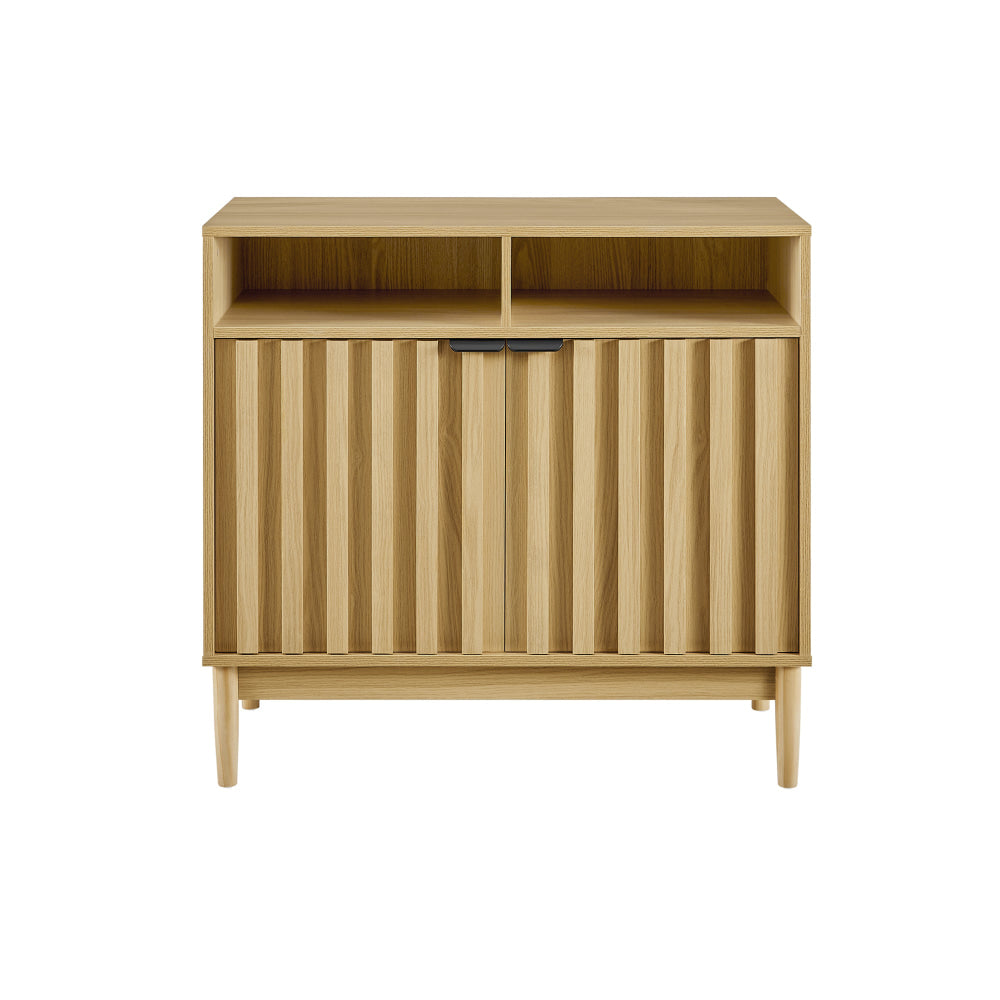 Tenjin Wooden 2-Door Sideboard Buffet Unit Storage Cabinet Natural & Fast shipping On sale