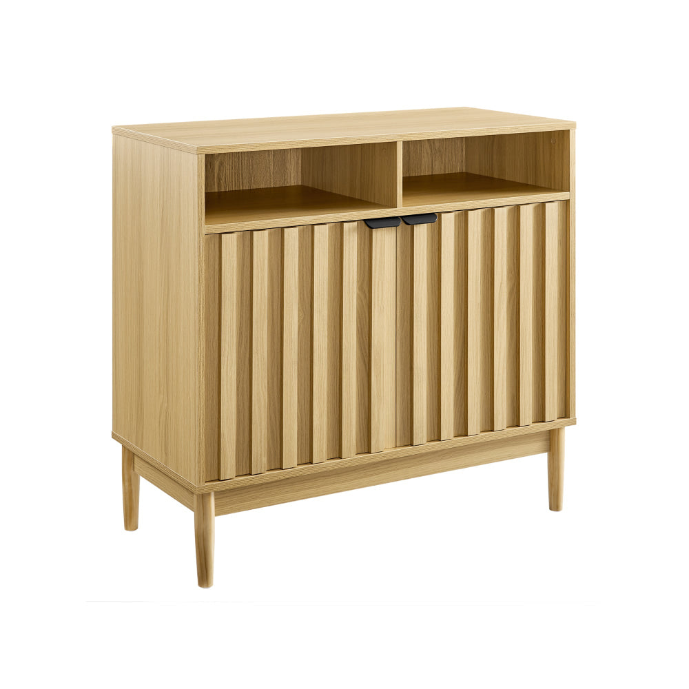 Tenjin Wooden 2-Door Sideboard Buffet Unit Storage Cabinet Natural & Fast shipping On sale