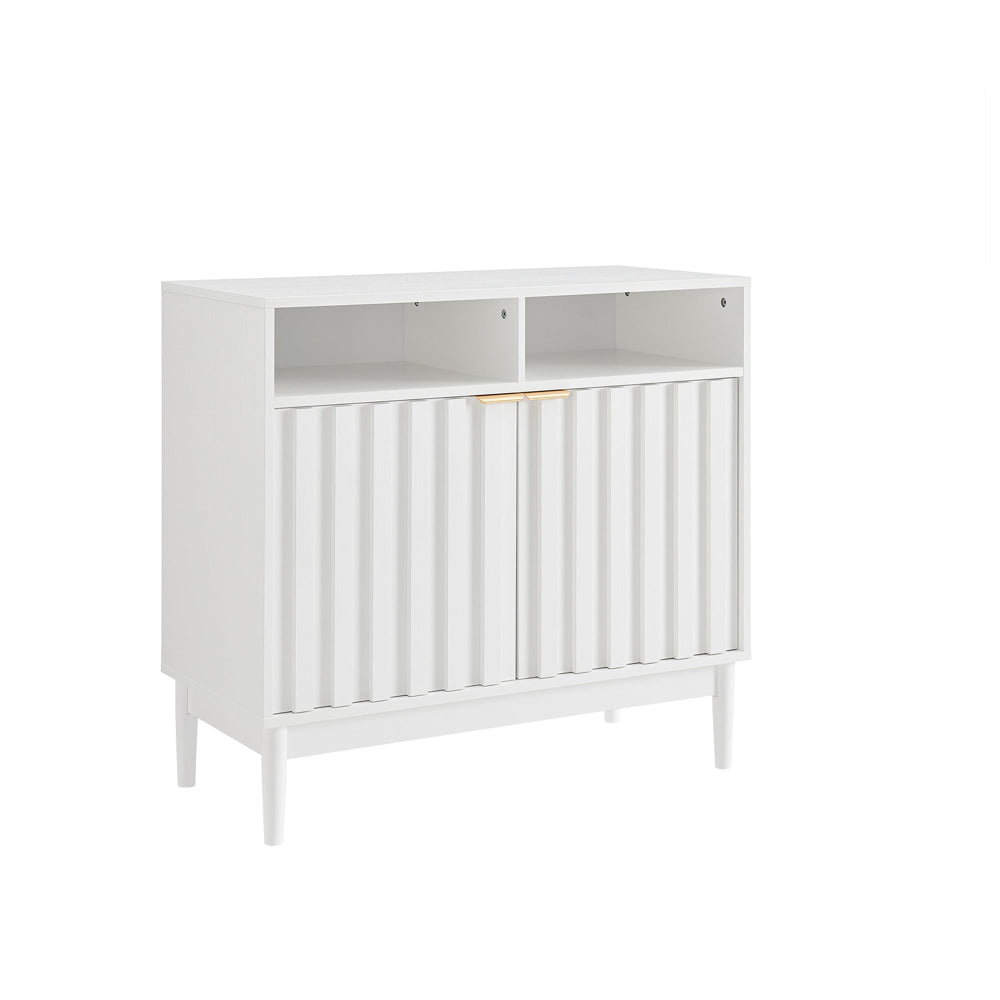 Tenjin Wooden 2-Door Sideboard Buffet Unit Storage Cabinet White & Fast shipping On sale