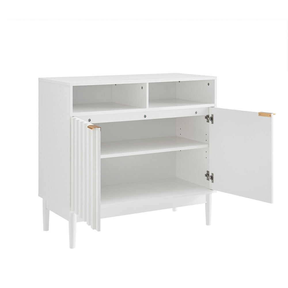 Tenjin Wooden 2-Door Sideboard Buffet Unit Storage Cabinet White & Fast shipping On sale