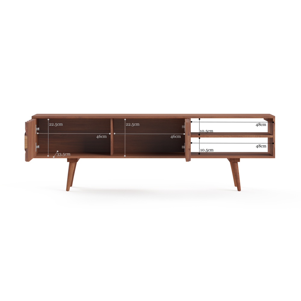 Thomas Entertainment Unit TV Stand Dark Brown Fast shipping On sale
