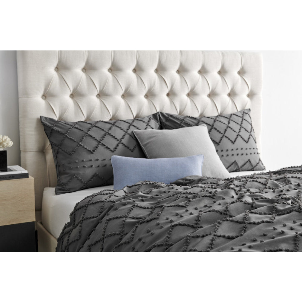 Tilly Tufted Quilt Cover Set Castlerock Queen Fast shipping On sale
