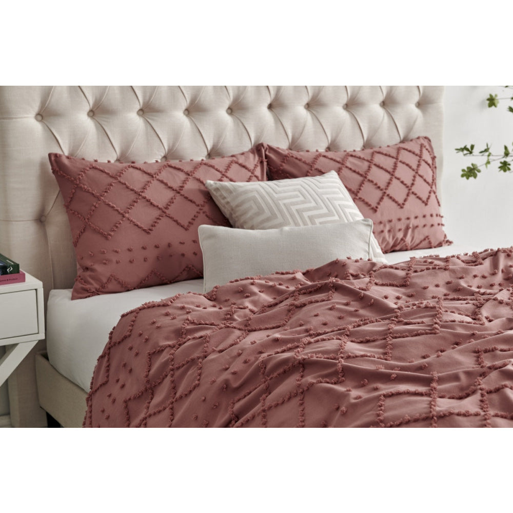 Tilly Tufted Quilt Cover Set Desert Sand Fast shipping On sale