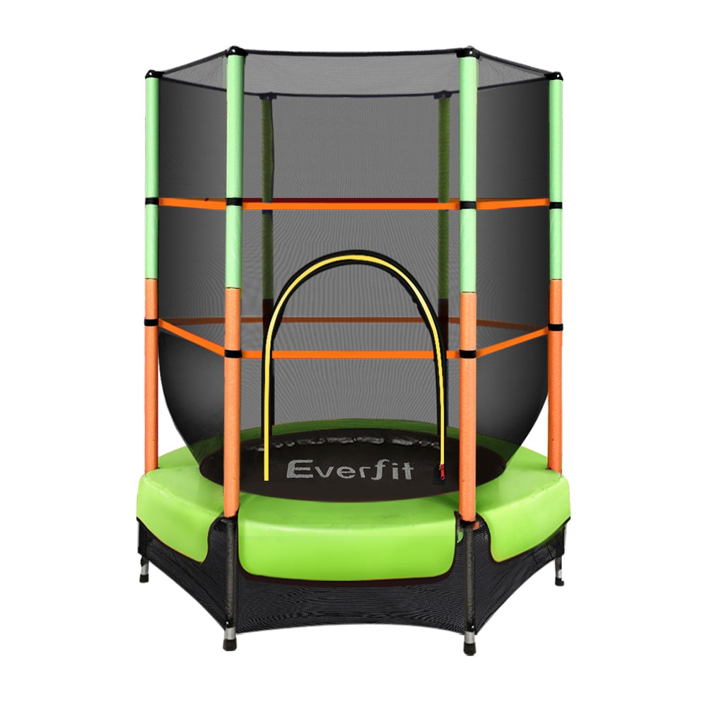 Trampoline 4.5FT Kids Trampolines Cover Safety Net Pad Ladder Gift Green Sports & Fitness Fast shipping On sale