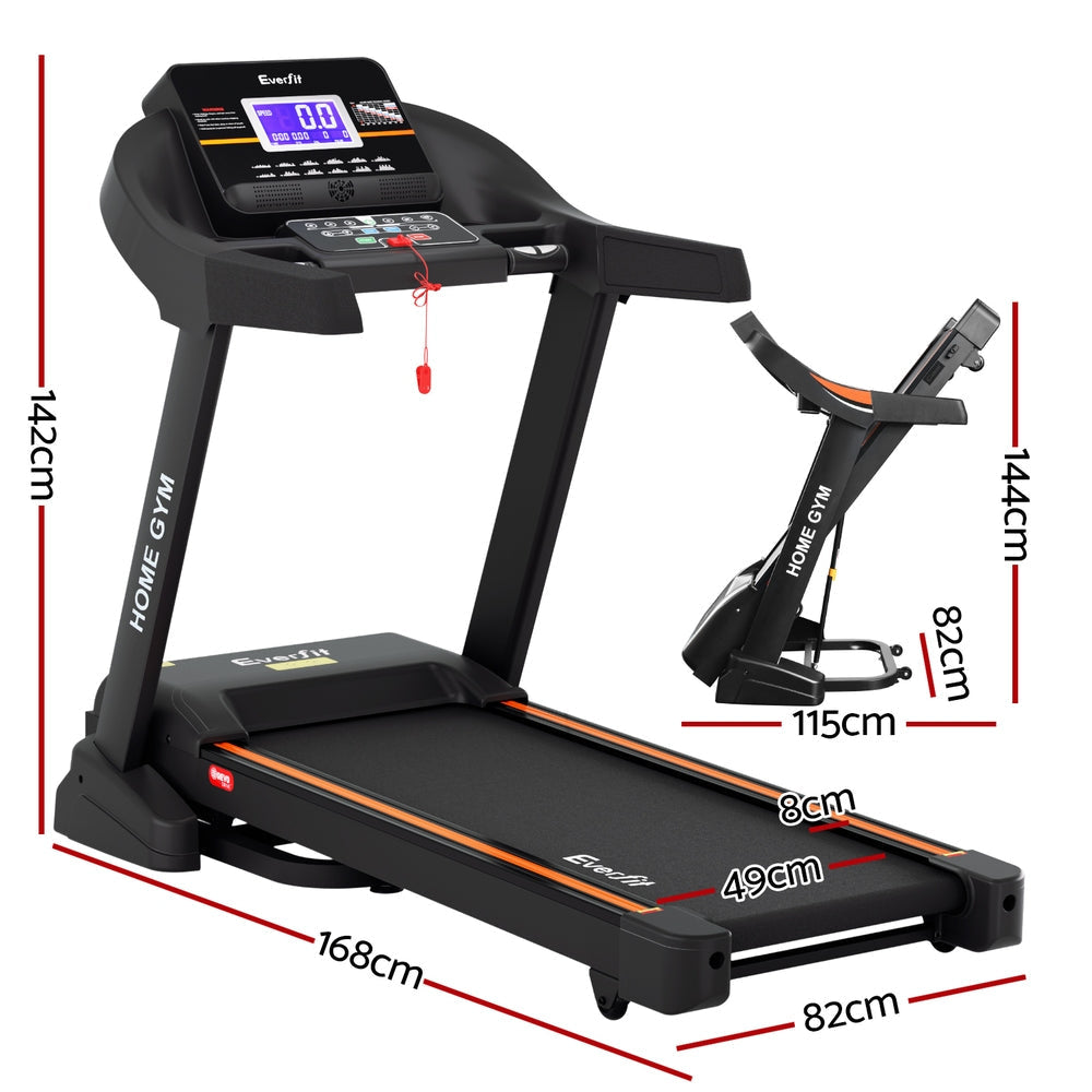 Treadmill Electric Auto Incline Home Gym Fitness Exercise Machine 490mm Sports & Fast shipping On sale