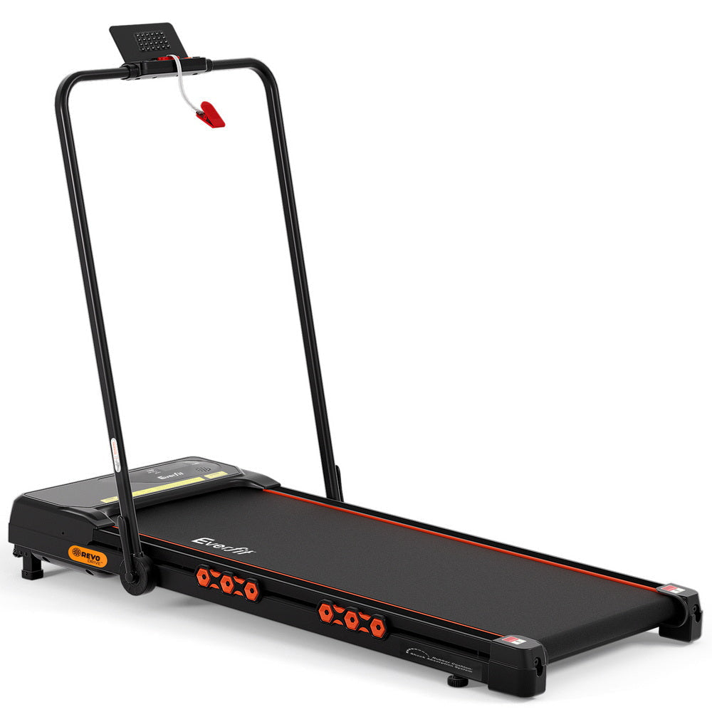 Treadmill Electric Walking Pad Auto Incline Foldable for Home Gym Black Sports & Fitness Fast shipping On sale