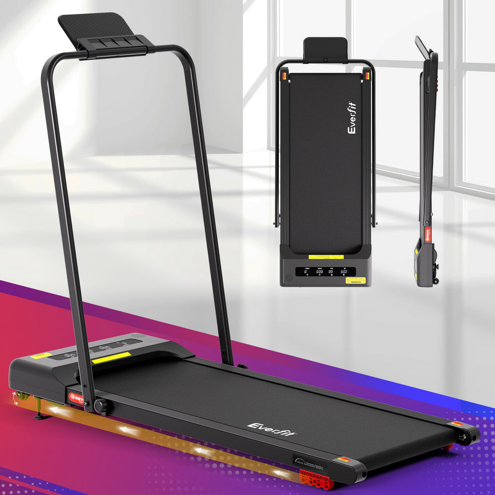 Treadmill Electric Walking Pad Incline Under Desk 380mm Black Sports & Fitness Fast shipping On sale