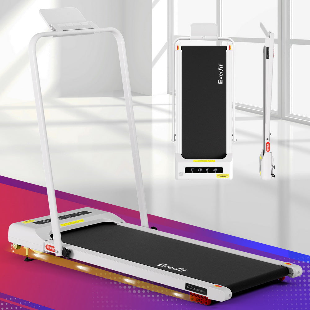 Treadmill Electric Walking Pad Incline Under Desk 380mm White Sports & Fitness Fast shipping On sale