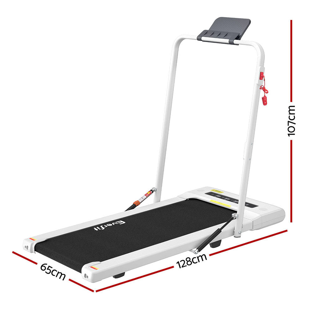 Treadmill Electric Walking Pad Under Desk Home Gym Fitness 400mm White Sports & Fast shipping On sale