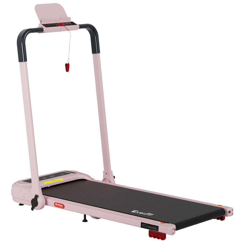 Treadmill Electric Walking Pad with Incline Foldable for Home Gym Pink Sports & Fitness Fast shipping On sale