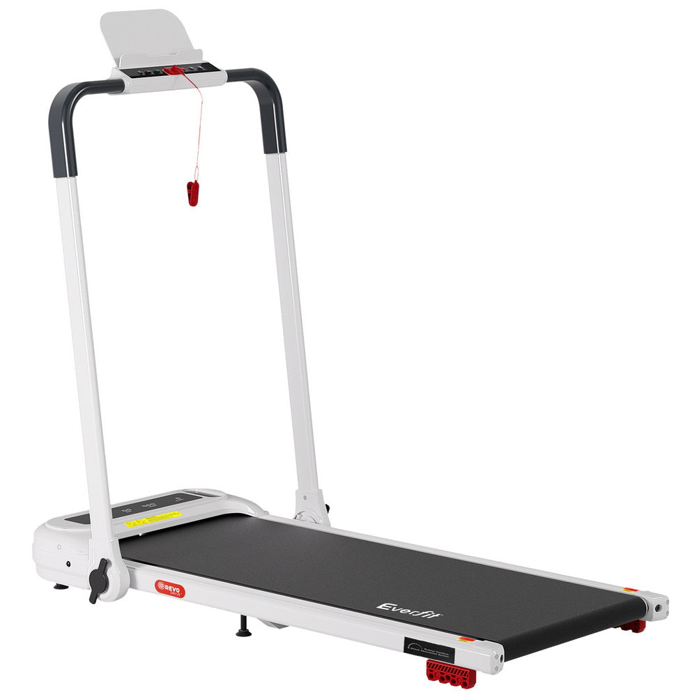 Treadmill Electric Walking Pad with Incline Foldable for Home Gym White Sports & Fitness Fast shipping On sale