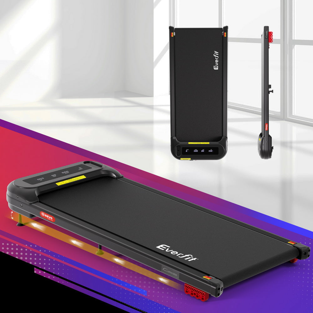 Treadmill Electric Walking Pad with Incline Under Desk Home Gym Black Sports & Fitness Fast shipping On sale