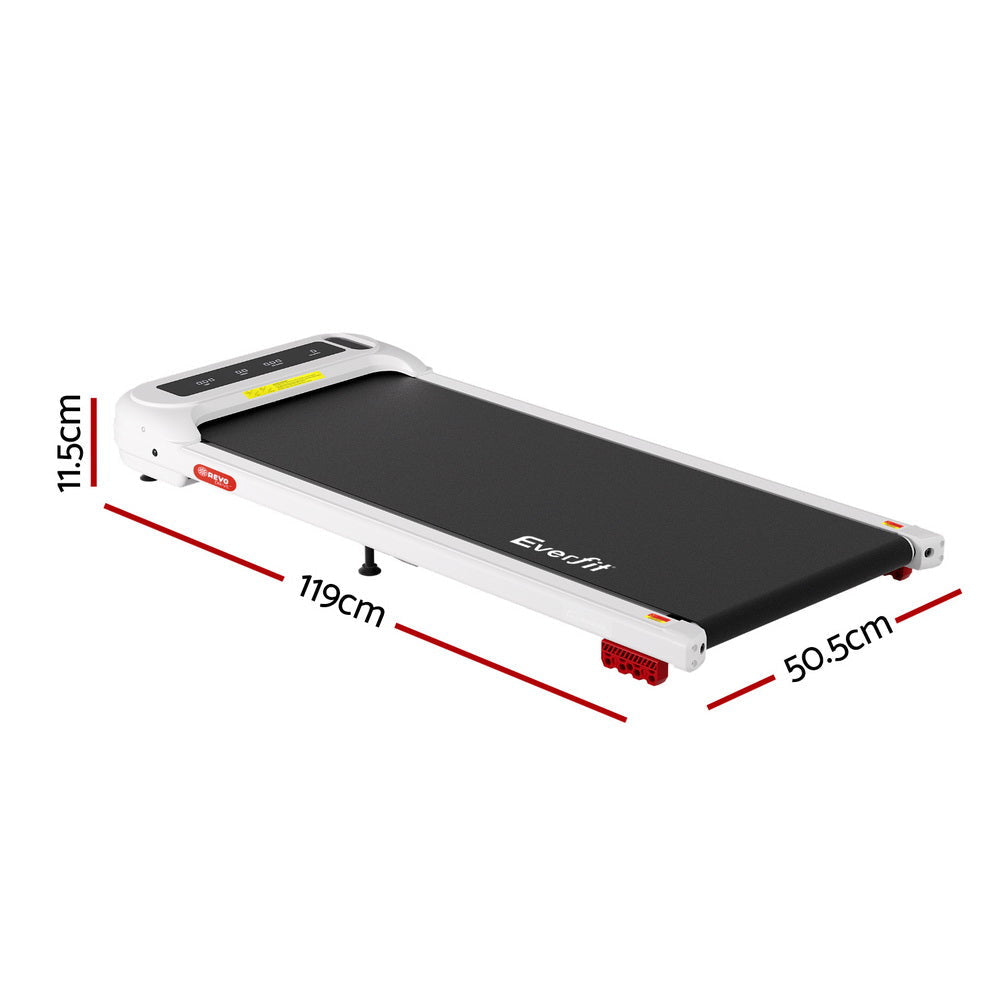 Treadmill Electric Walking Pad with Incline Under Desk Home Gym White Sports & Fitness Fast shipping On sale