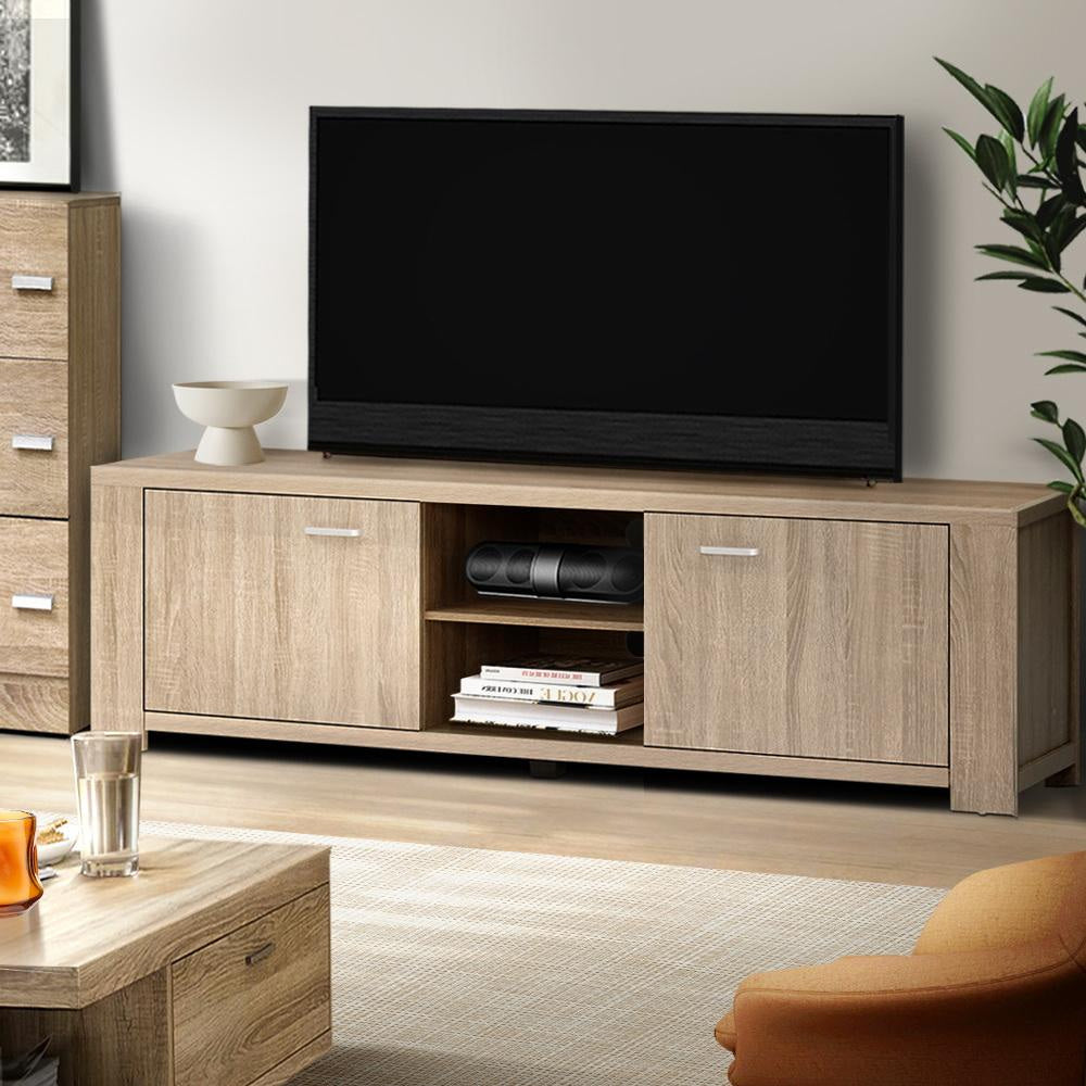 TV Cabinet Entertainment Unit Stand Display Shelf Storage Wooden Fast shipping On sale