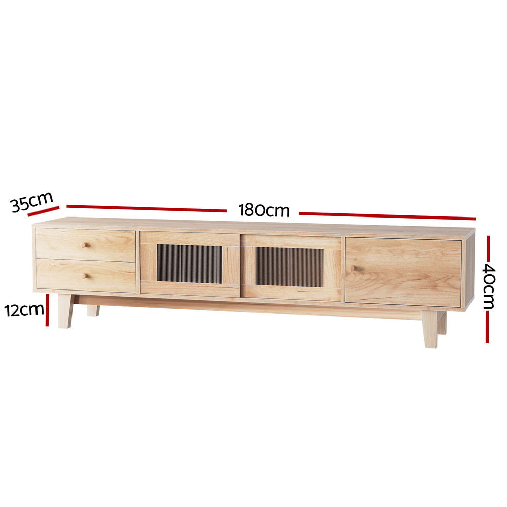 TV Cabinet Entertainment Unit Stand Storage Drawer 180CM Fast shipping On sale