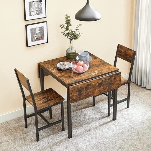 Vasagle Dining Table Folding Extendable Drop Leaf - Brown Fast shipping On sale