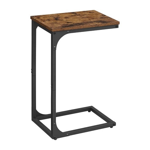 Vasagle Slim End Table with Metal Frame Industrial - Rustic Brown and Black Side Fast shipping On sale