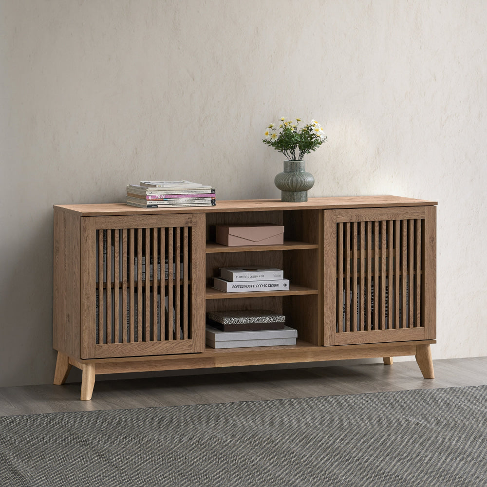 Momentous Living - Vellum Buffet Unit Sideboard Storage Cabinet 2-Doors ...