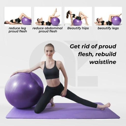 Verpeak Yoga Ball Gym Home Exercise 85cm - Black Sports & Fitness Fast shipping On sale