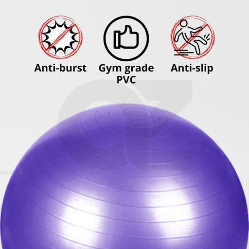 Verpeak Yoga Ball Gym Home Exercise 85cm - Black Sports & Fitness Fast shipping On sale