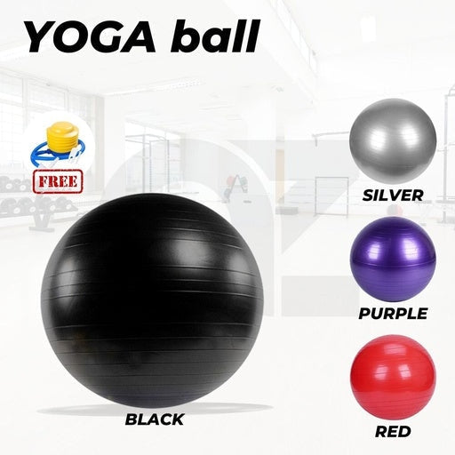 Verpeak Yoga Ball Gym Home Exercise 85cm - Black Sports & Fitness Fast shipping On sale